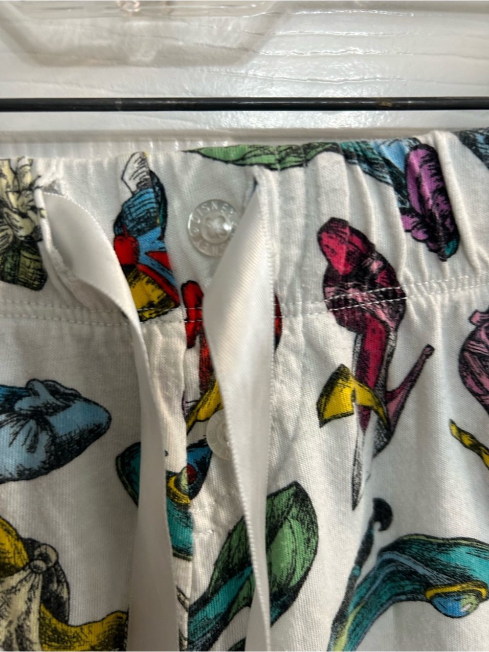 Disney Parks women’s size medium princess heels shoes theme lounge pj pants - Picture 7 of 9